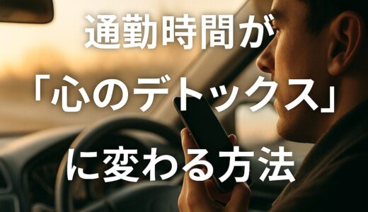【AI×ストレスケア】通勤中にできる“心のセルフケア”｜ChatGPTで仕事前のモヤモヤをリセット